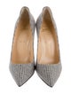 Christian Louboutin Wool Tweed Pattern Pumps