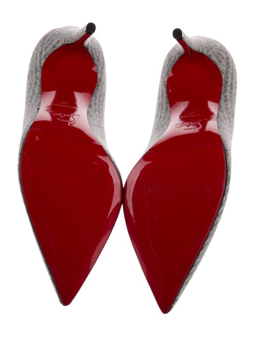 Christian Louboutin Wool Tweed Pattern Pumps