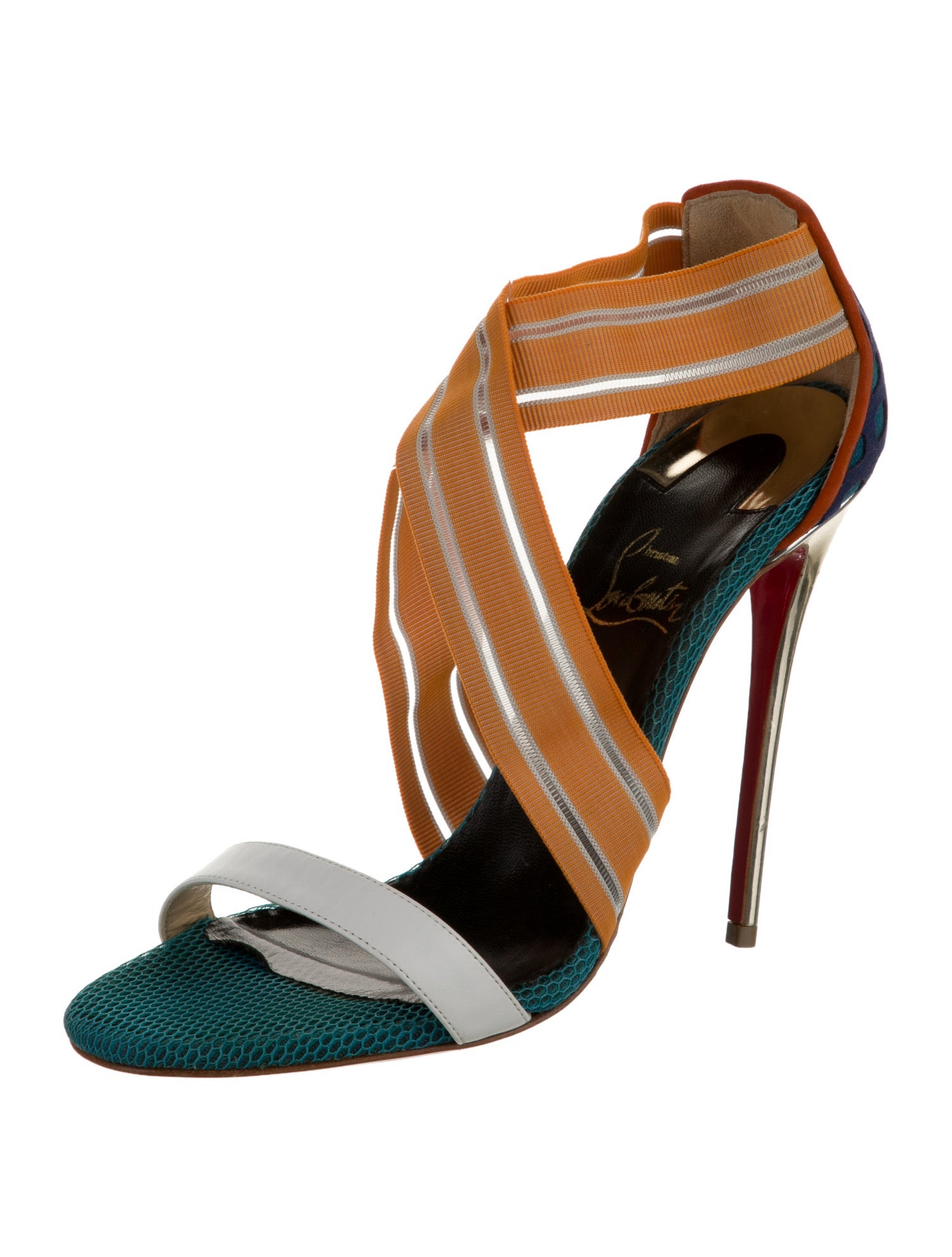 Christian Louboutin Striped Sandals
