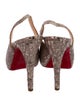 Christian Louboutin Sequins Patterned Slingback Pumps