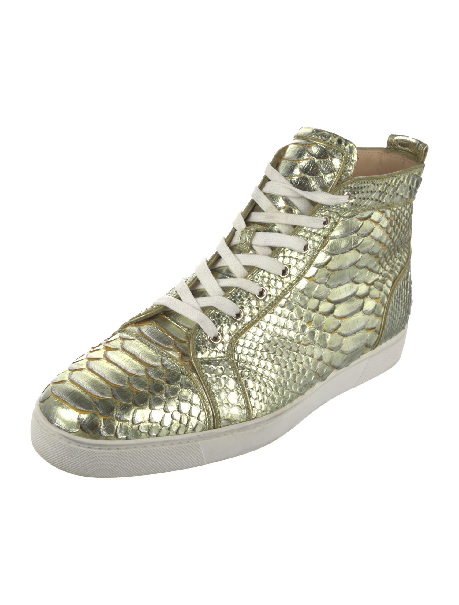 Christian Louboutin Python Animal Print Sneakers