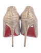 Christian Louboutin Spike Accents Glitter Accents Pumps
