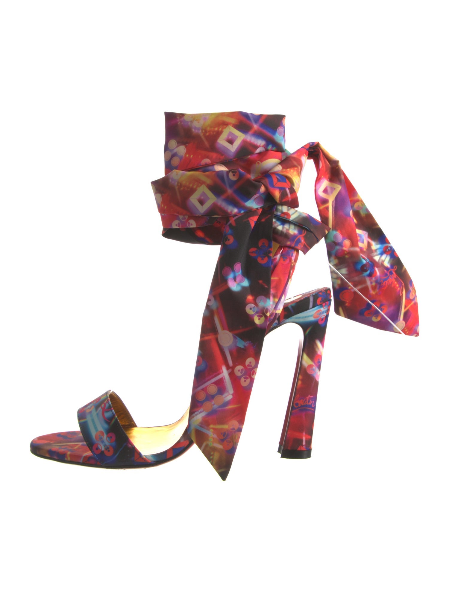 Christian Louboutin Printed Slingback Pumps