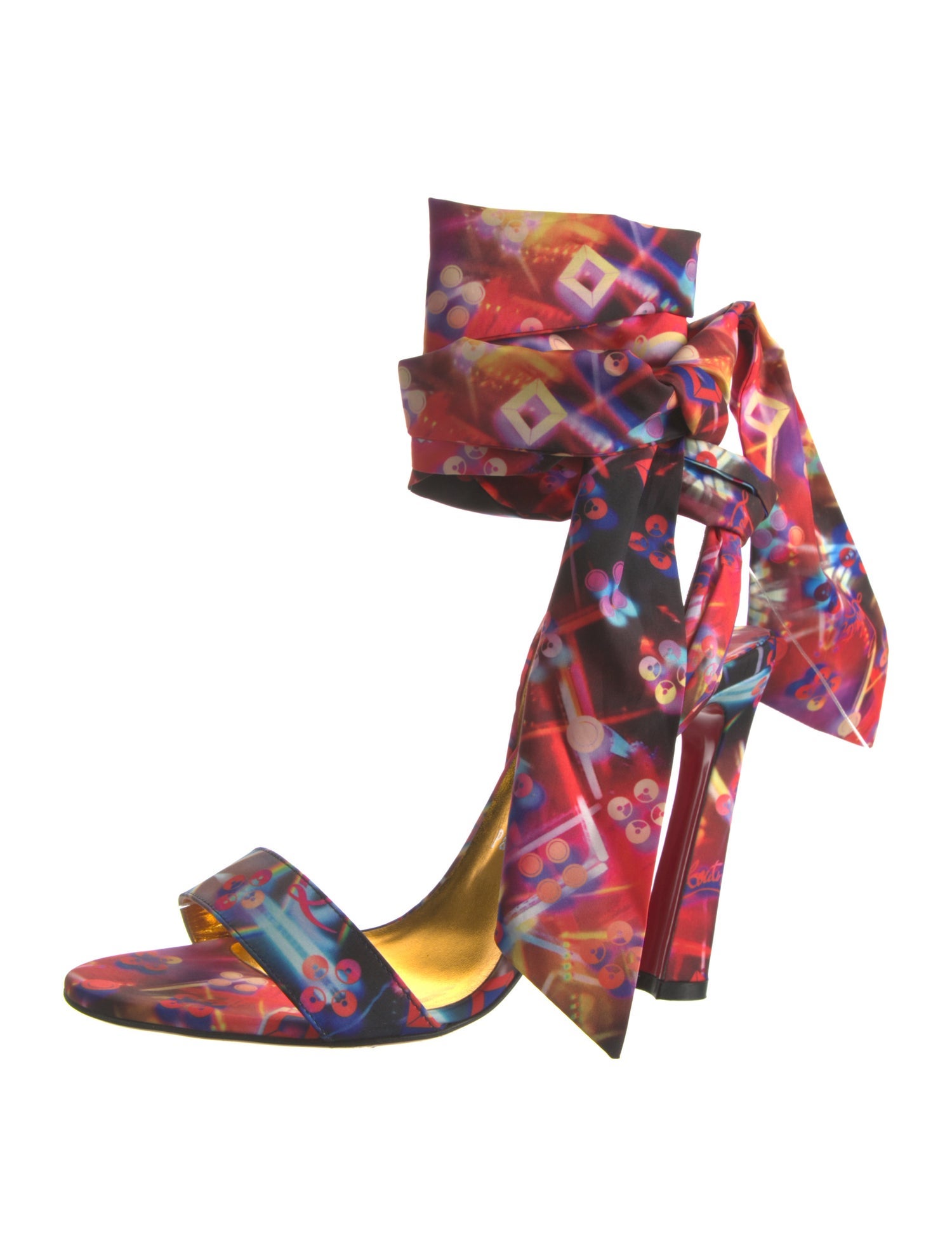 Christian Louboutin Printed Slingback Pumps