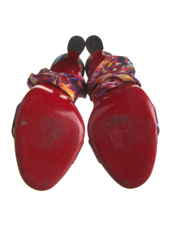 Christian Louboutin Printed Slingback Pumps