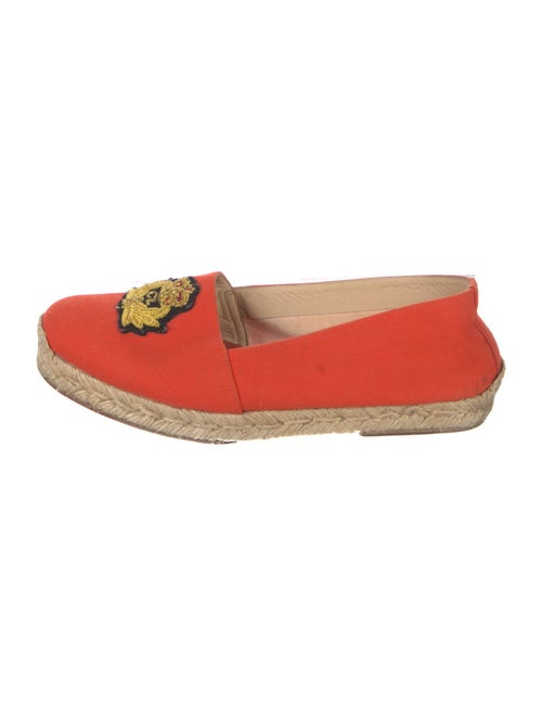 Christian Louboutin Canvas Embroidered Accent Espadrilles