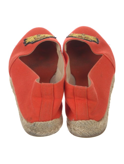 Christian Louboutin Canvas Embroidered Accent Espadrilles