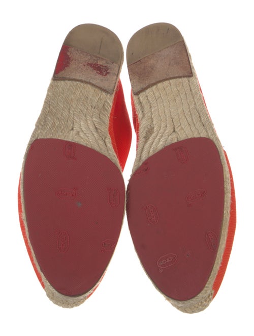 Christian Louboutin Canvas Embroidered Accent Espadrilles