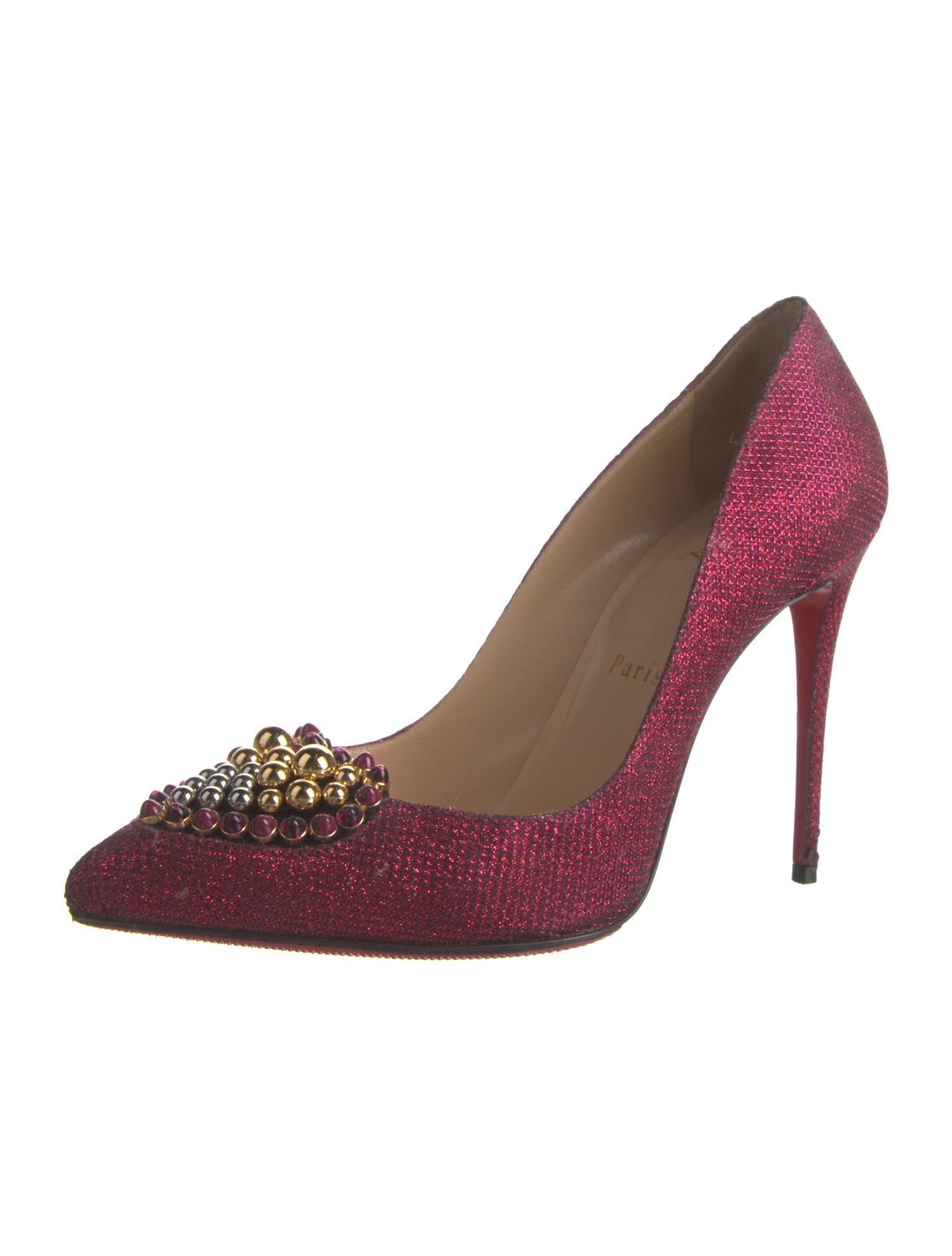 Christian Louboutin Beaded Accents Pumps