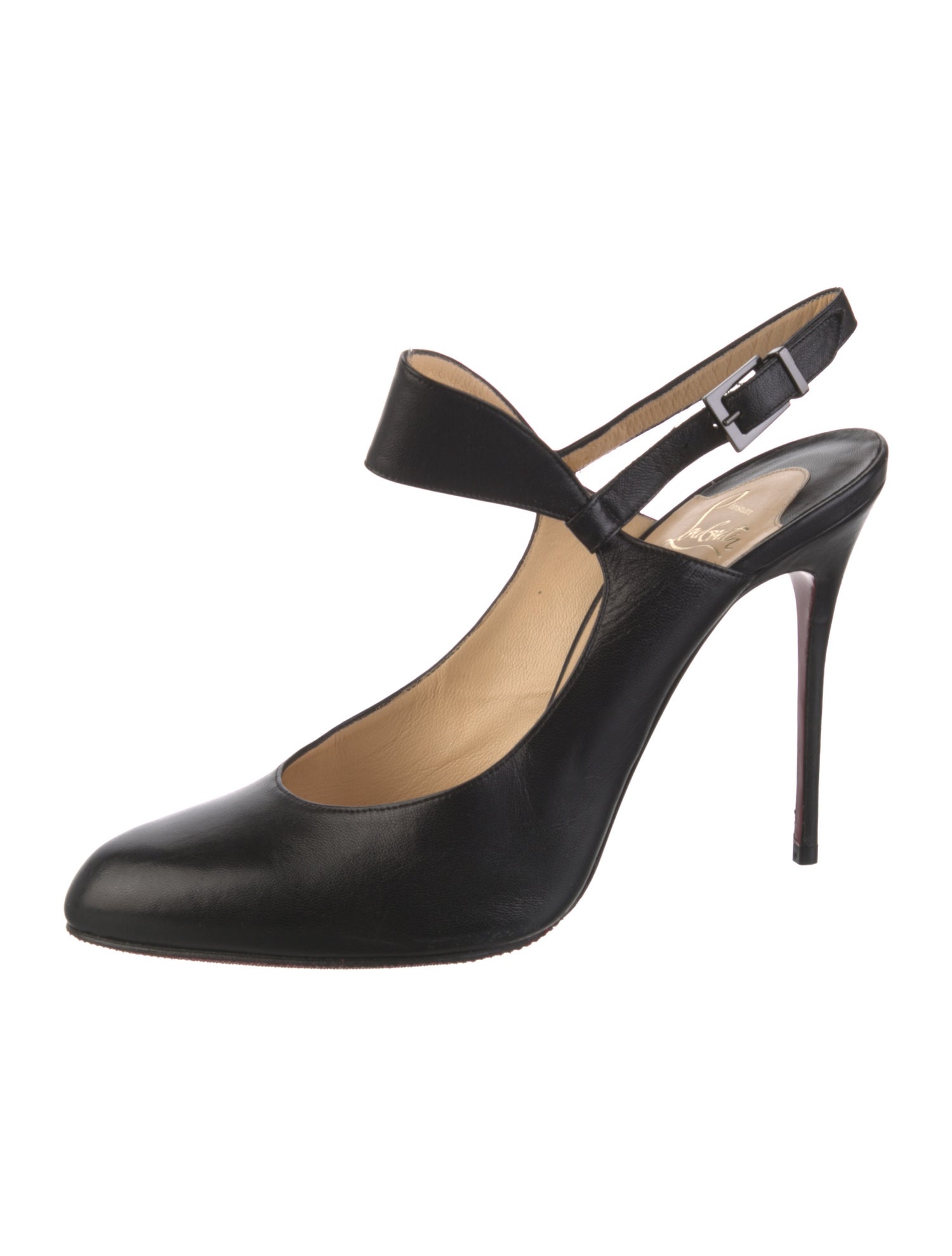 Christian Louboutin Leather Slingback Pumps