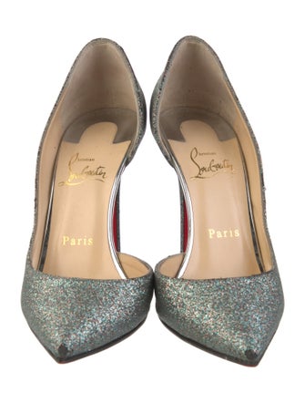Christian Louboutin Glitter D'Orsay Pumps