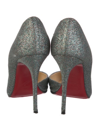 Christian Louboutin Glitter D'Orsay Pumps