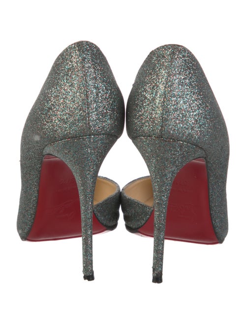 Christian Louboutin Glitter D'Orsay Pumps