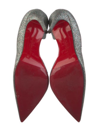 Christian Louboutin Glitter D'Orsay Pumps