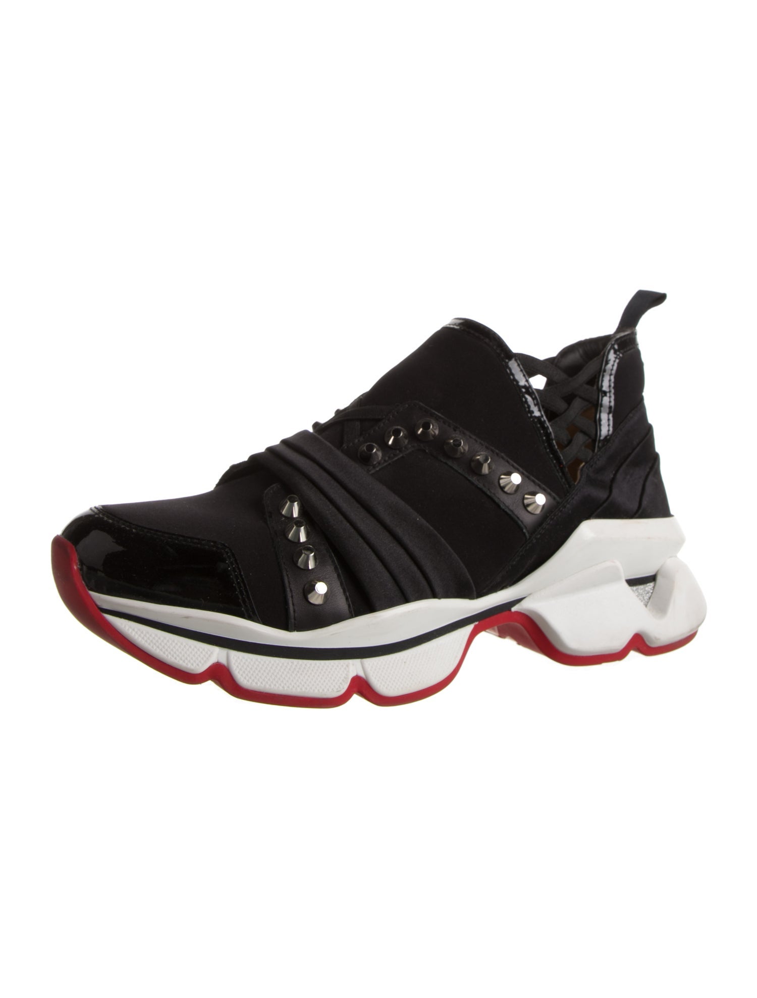 Christian Louboutin Spike Accents Neoprene Sock Sneakers