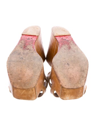 Christian Louboutin Leather Slides