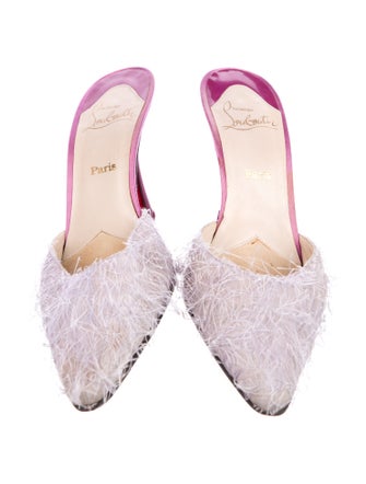 Christian Louboutin Satin Mules
