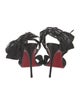 Christian Louboutin Eel Skin Bow Accents Sandals