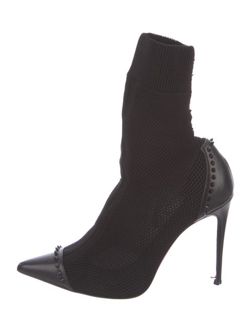 Christian Louboutin Spike Accents Studded Accents Sock Boots