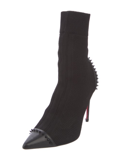 Christian Louboutin Spike Accents Studded Accents Sock Boots