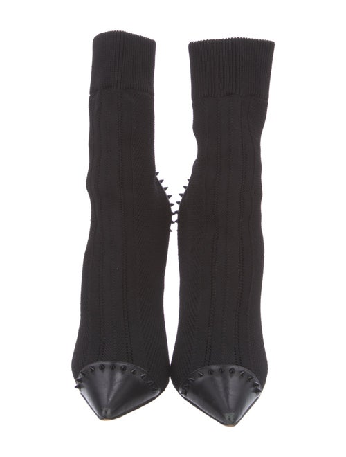 Christian Louboutin Spike Accents Studded Accents Sock Boots