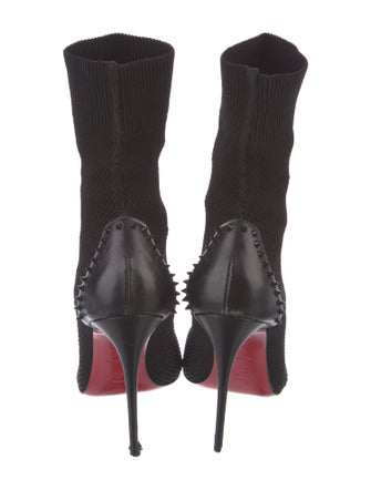 Christian Louboutin Spike Accents Studded Accents Sock Boots
