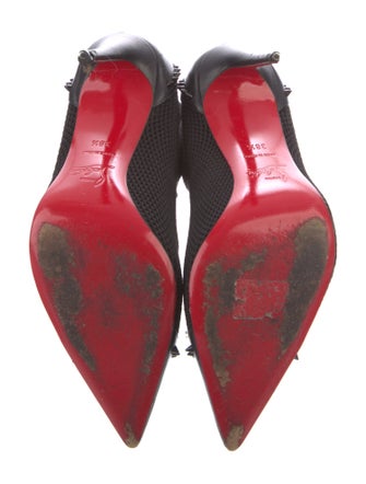 Christian Louboutin Spike Accents Studded Accents Sock Boots
