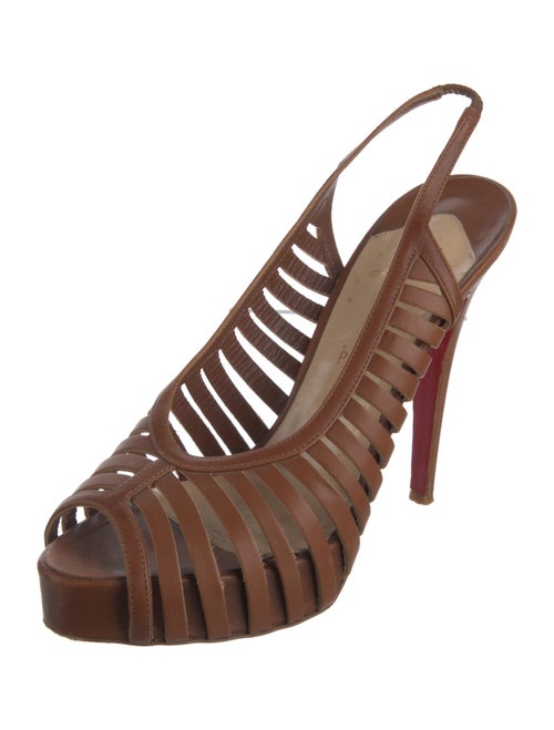 Christian Louboutin Leather Slingback Pumps