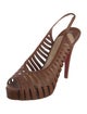 Christian Louboutin Leather Slingback Pumps