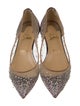 Christian Louboutin Mesh Glitter Accents Ballet Flats