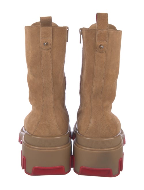 Christian Louboutin Suede Lace-Up Boots