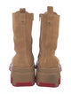 Christian Louboutin Suede Lace-Up Boots