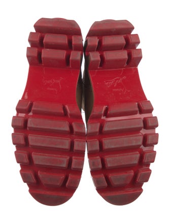 Christian Louboutin Suede Lace-Up Boots