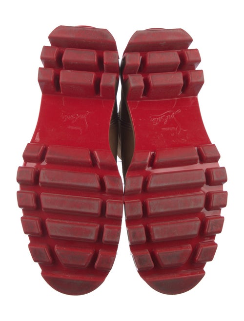 Christian Louboutin Suede Lace-Up Boots
