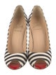 Christian Louboutin Canvas Striped Pumps