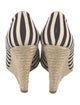 Christian Louboutin Canvas Striped Pumps