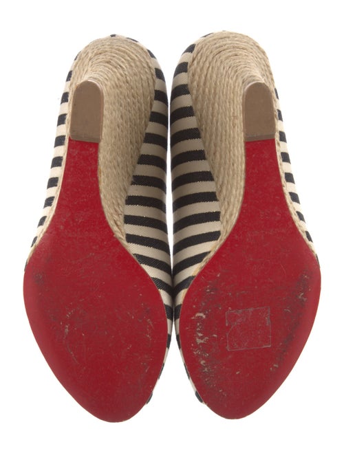 Christian Louboutin Canvas Striped Pumps