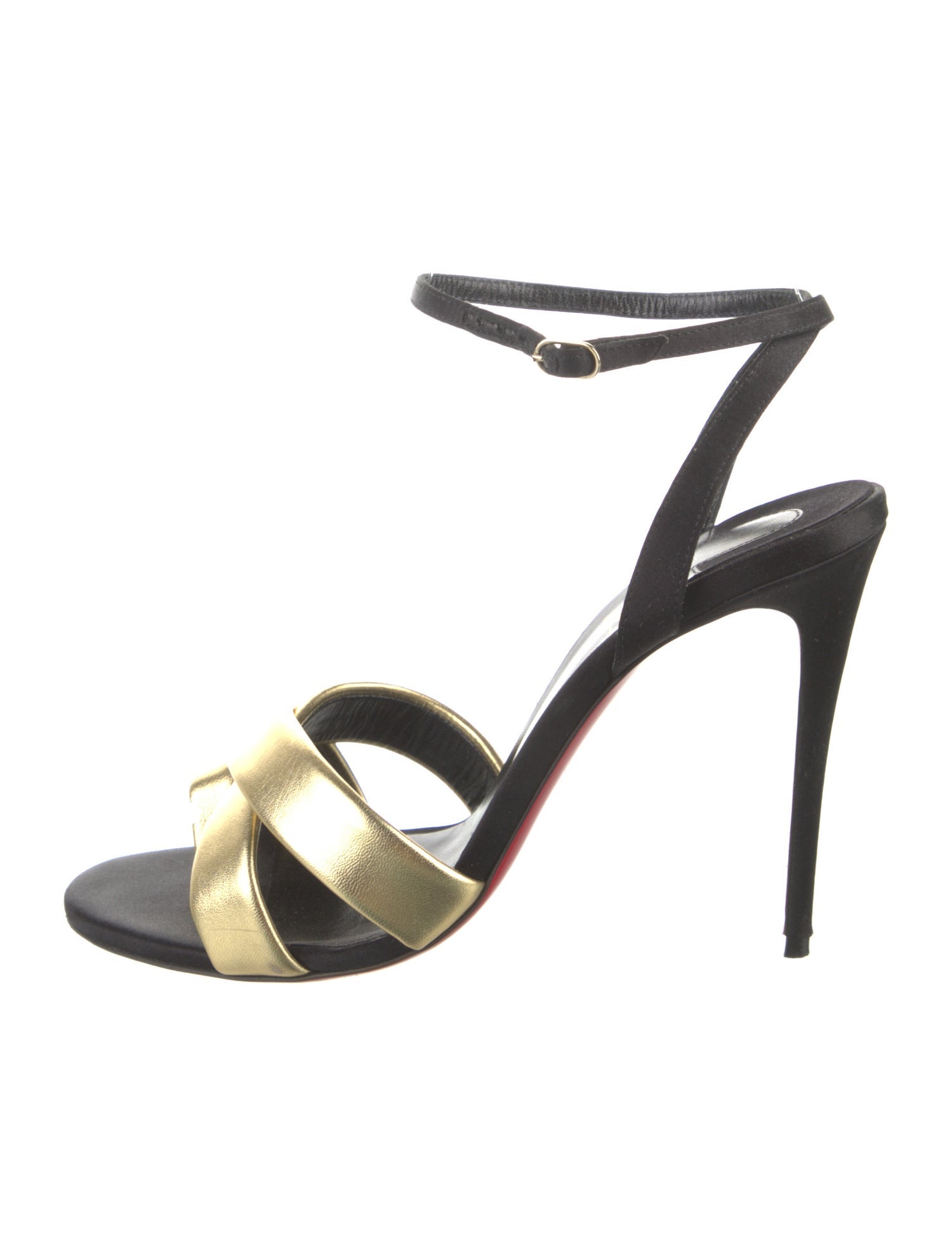 Christian Louboutin Leather Colorblock Pattern Slingback Pumps