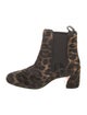 Christian Louboutin Ponyhair Animal Print Chelsea Boots