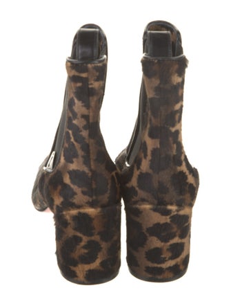 Christian Louboutin Ponyhair Animal Print Chelsea Boots