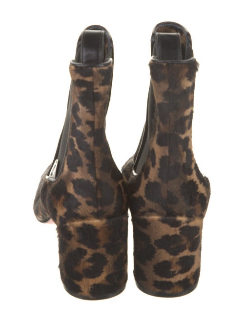 Christian Louboutin Ponyhair Animal Print Chelsea Boots