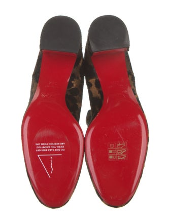 Christian Louboutin Ponyhair Animal Print Chelsea Boots