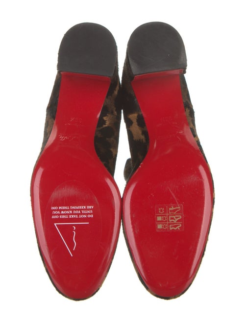 Christian Louboutin Ponyhair Animal Print Chelsea Boots