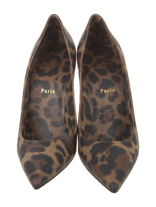 Christian Louboutin Leather Animal Print Pumps