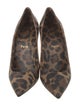 Christian Louboutin Leather Animal Print Pumps