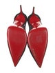 Christian Louboutin Suede Mesh Accents Pumps