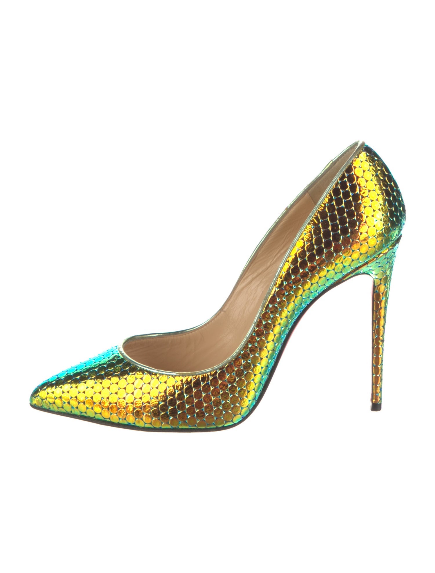 Christian Louboutin Leather Animal Print Pumps