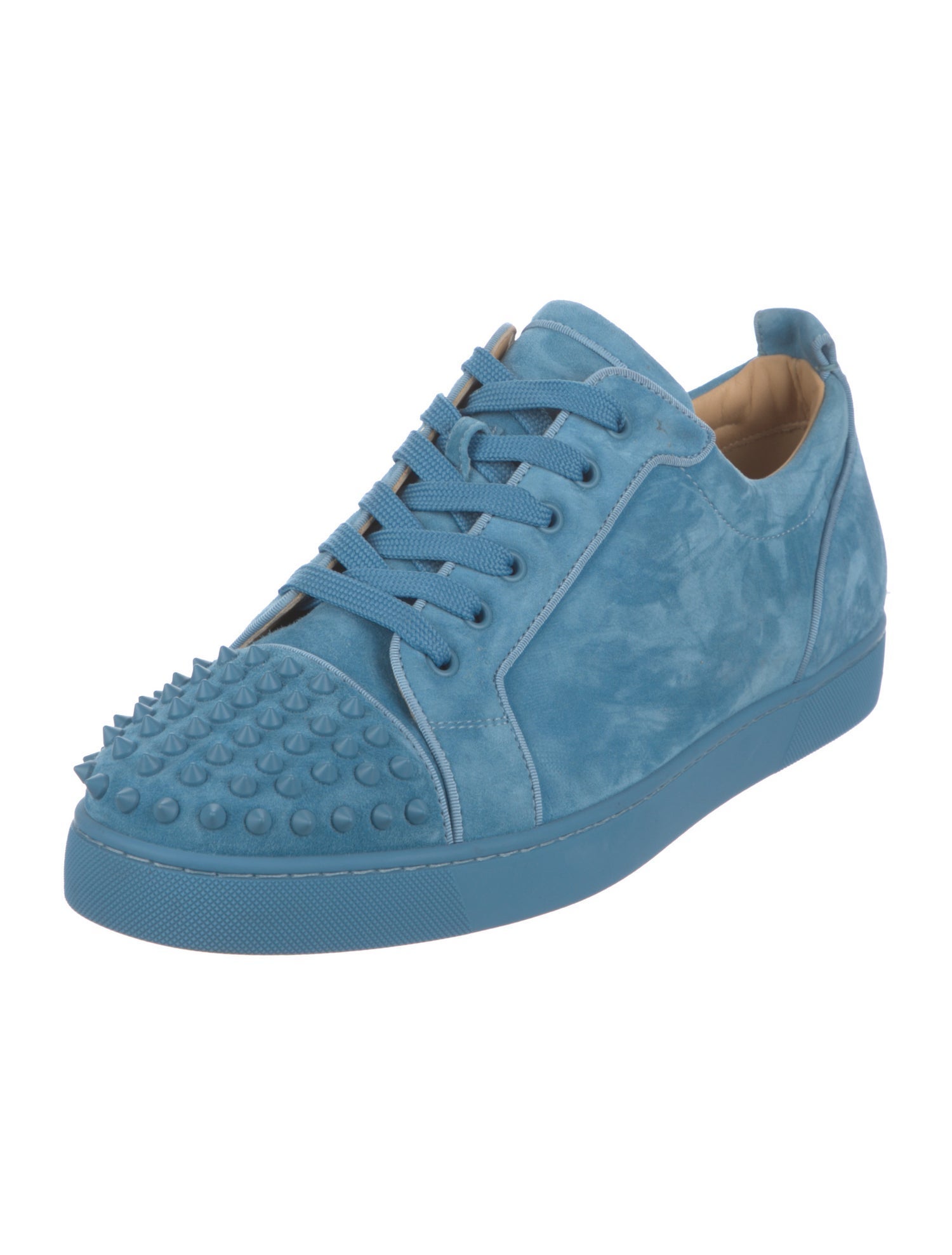 Christian Louboutin Suede Studded Accents Sneakers