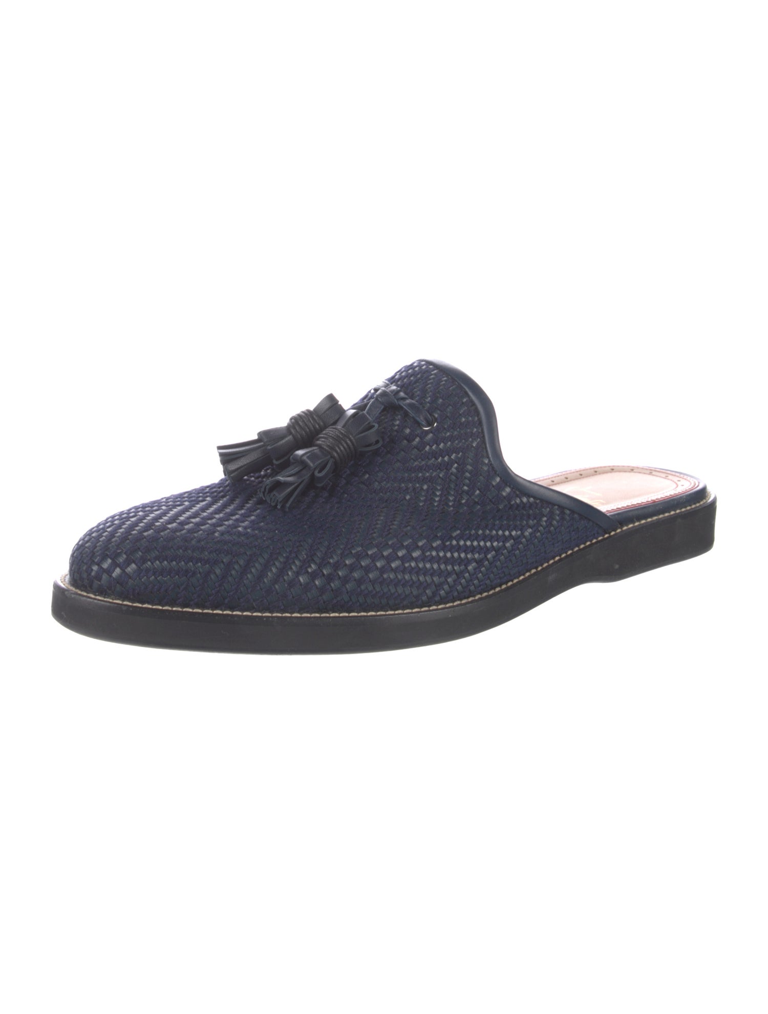 Christian Louboutin Leather Tassel Accents Loafers