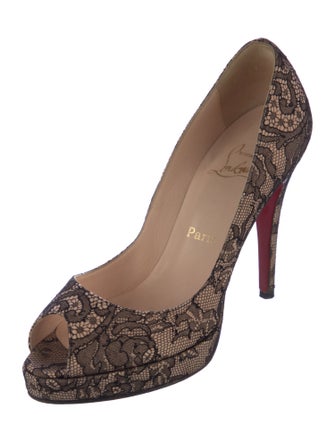 Christian Louboutin Lace Lace Pattern Pumps